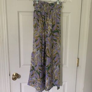 J.O.A a purple Palm Pant